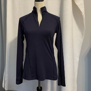 REI Co-op 1/4 zip navy pullover size S.